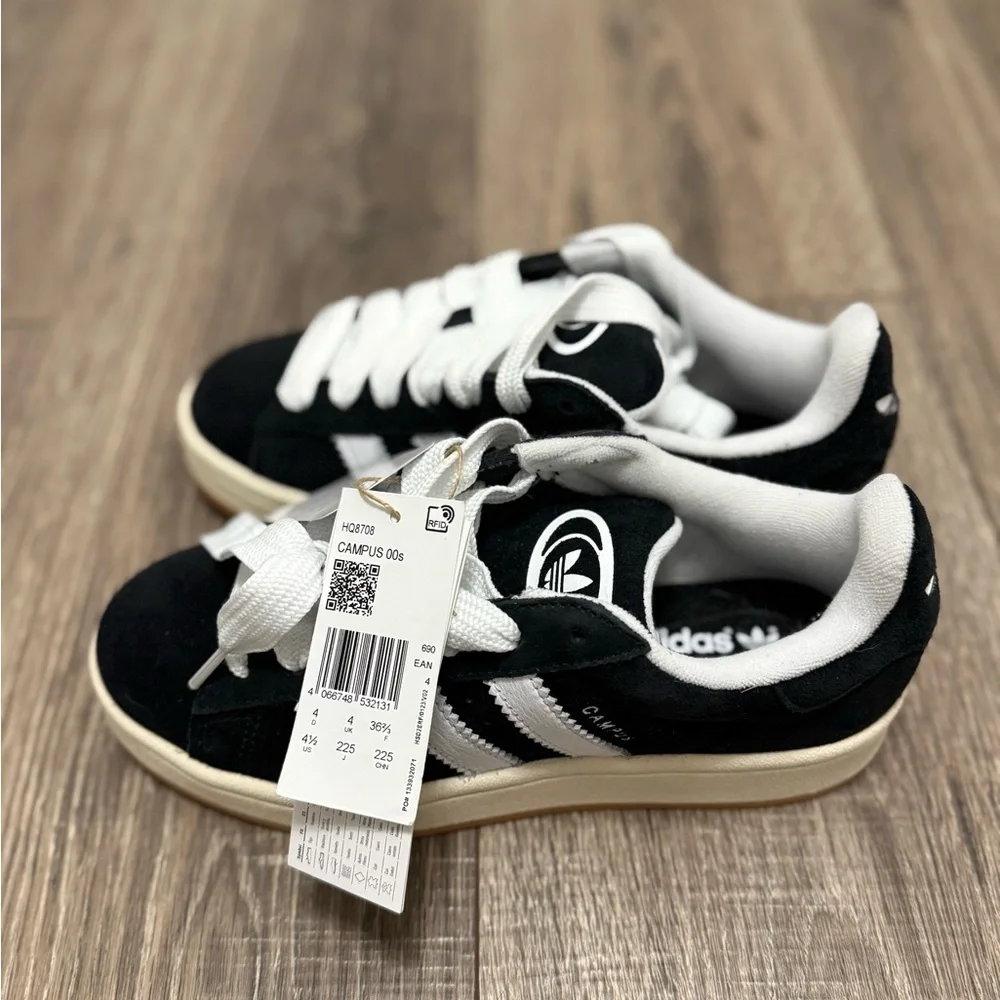 Size 4 (GS) - adidas Campus 00s Low Black White Gum